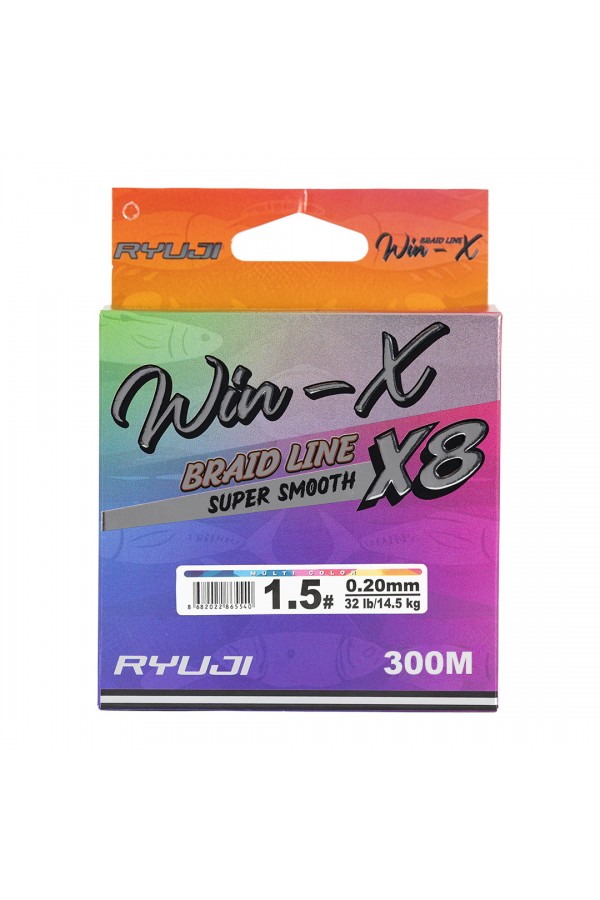 RYUJI WINX X8 300M MULTI COLOR İP MİSİNA RYUJI WINX X8 300M MULTI COLOR İP MİSİNA