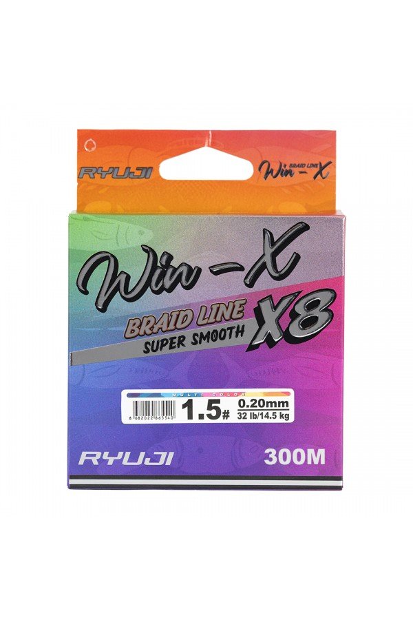 RYUJI WINX X8 300M MULTI COLOR İP MİSİNA RYUJI WINX X8 300M MULTI COLOR İP MİSİNA