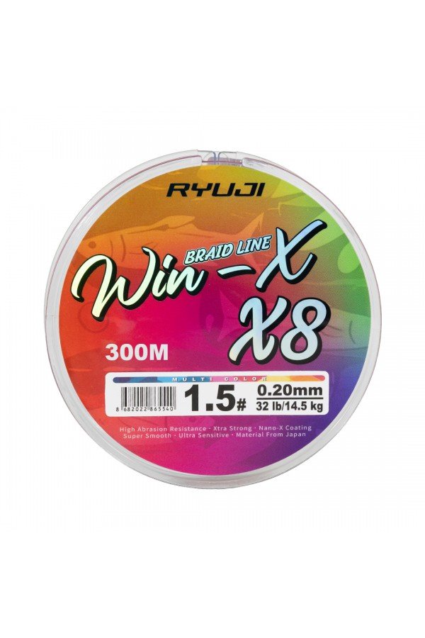 RYUJI WINX X8 300M MULTI COLOR İP MİSİNA RYUJI WINX X8 300M MULTI COLOR İP MİSİNA