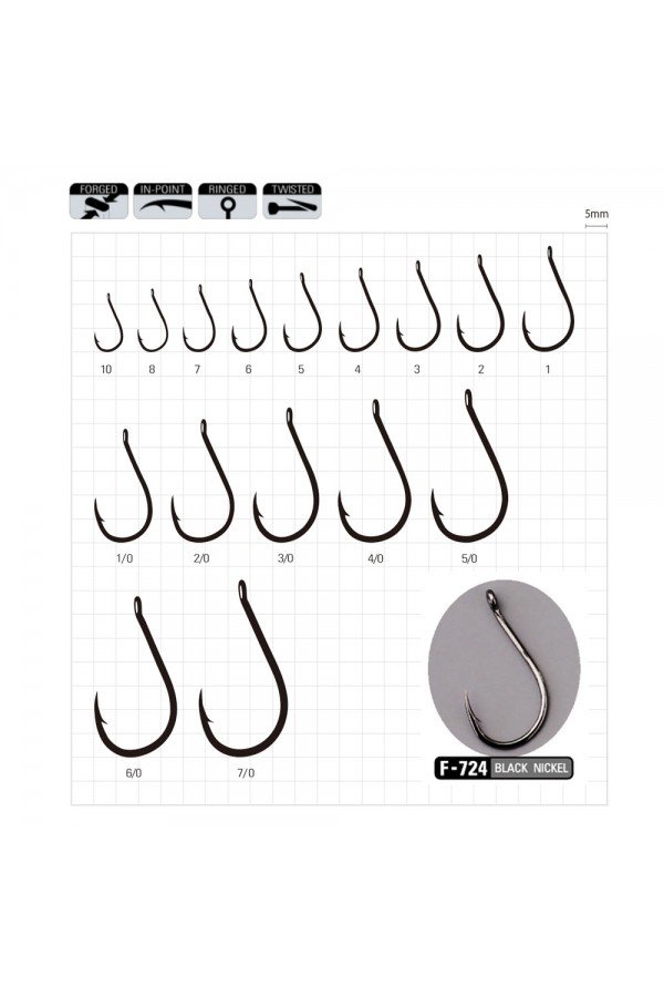 Sasame Chinu Ringed F-724 Serisi Olta İğnesi