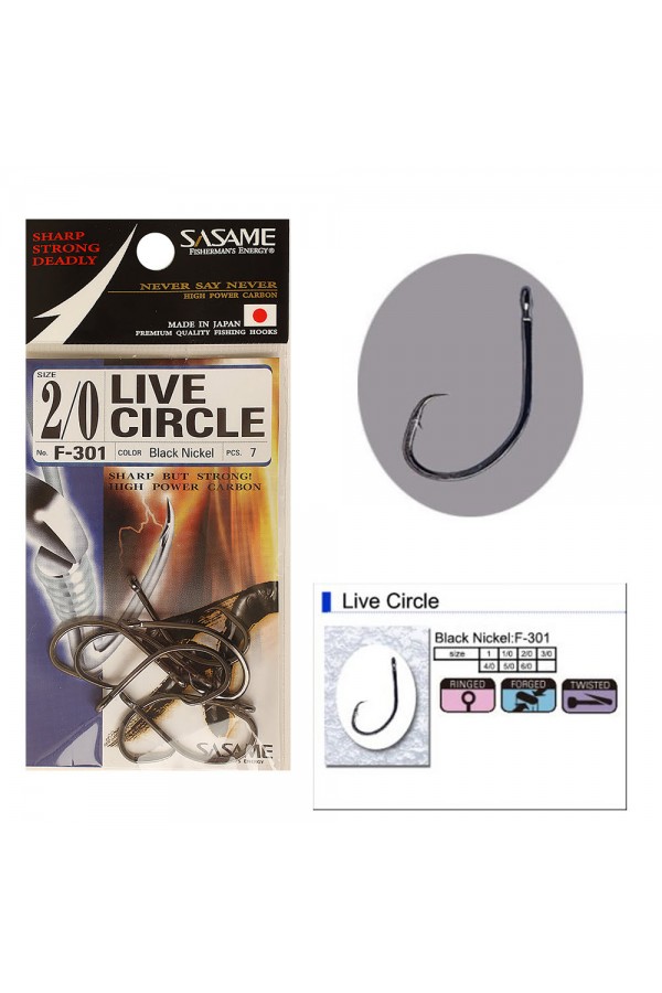 Sasame F-301 Live Circle Serisi Olta İğnesi Sasame F-301 Live Circle Serisi Olta İğnesi
