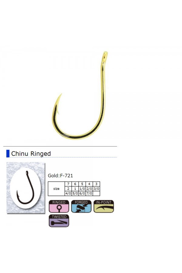 Sasame F-721 Chinu Ringed İğne (Gold) Sasame F-721 Chinu Ringed İğne (Gold)