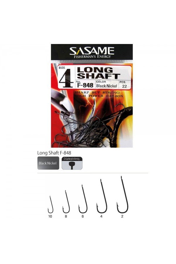 Sasame Long Shaft F-848 Serisi Olta İğnesi