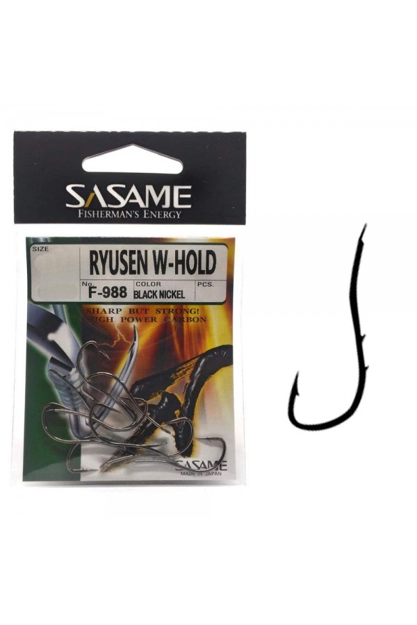 Sasame Ryusen W-Hold Black F-988 Serisi Olta İğnesi Sasame Ryusen W-Hold Black F-988 Serisi Olta İğnesi