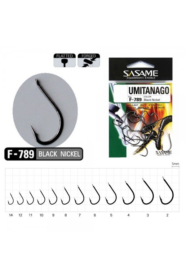 Sasame Umitanago Black F-789 Serisi Olta İğnesi Sasame Umitanago Black F-789 Serisi Olta İğnesi