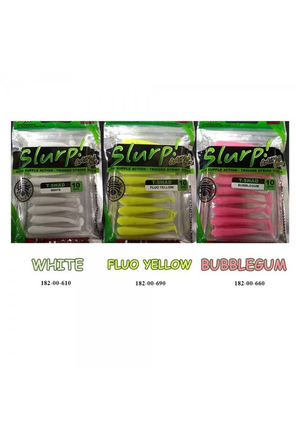 Trabucco Slurp Bait T-Shad Silikon Yem Trabucco Slurp Bait T-Shad Silikon Yem